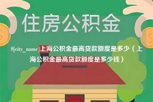 沈丘上海公积金最高贷款额度是多少（上海公积金最高贷款额度是多少钱）